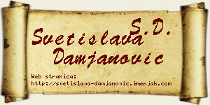 Svetislava Damjanović vizit kartica